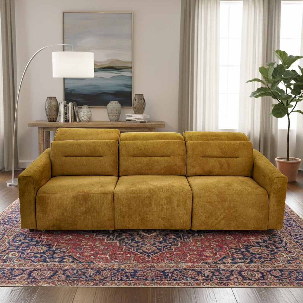 Evanston Fabric Power Slider Sofa