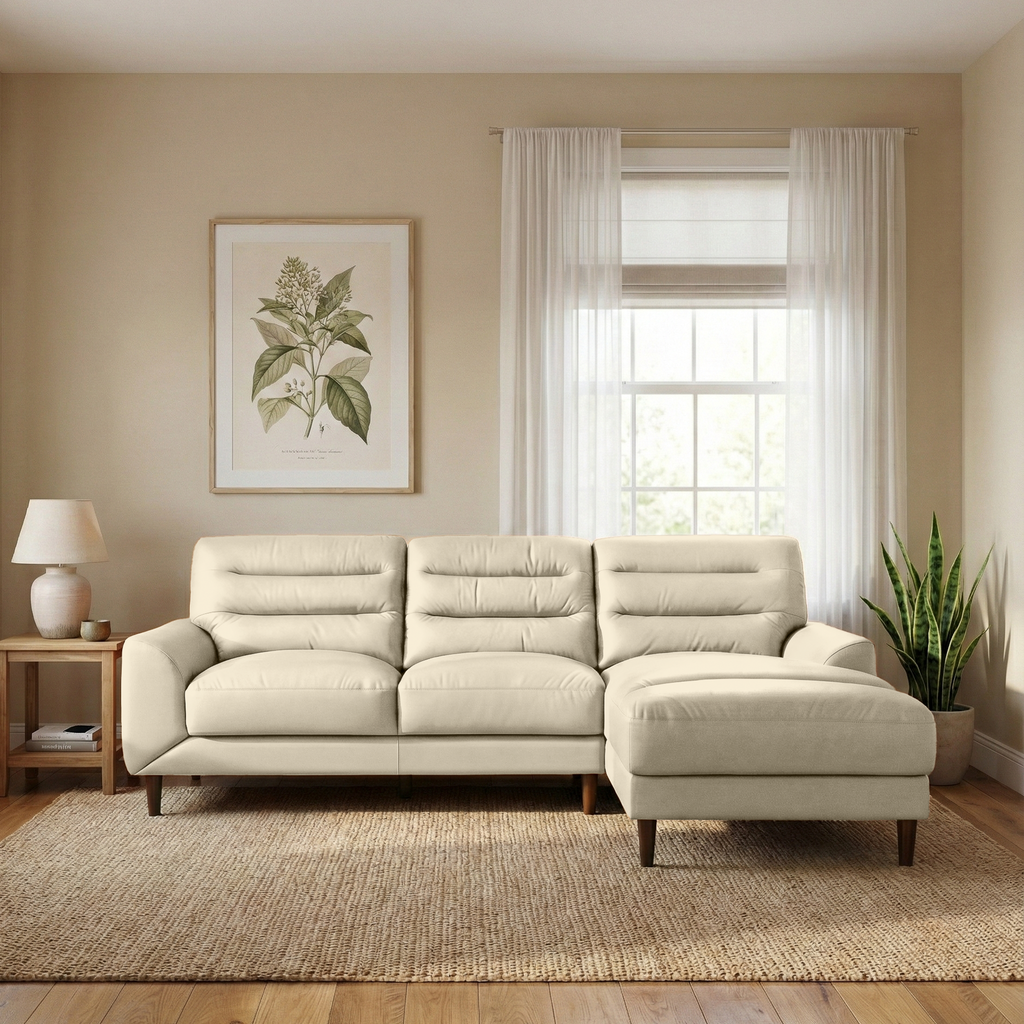 Claremont Top-Grain Leather Right Sectional Sofa
