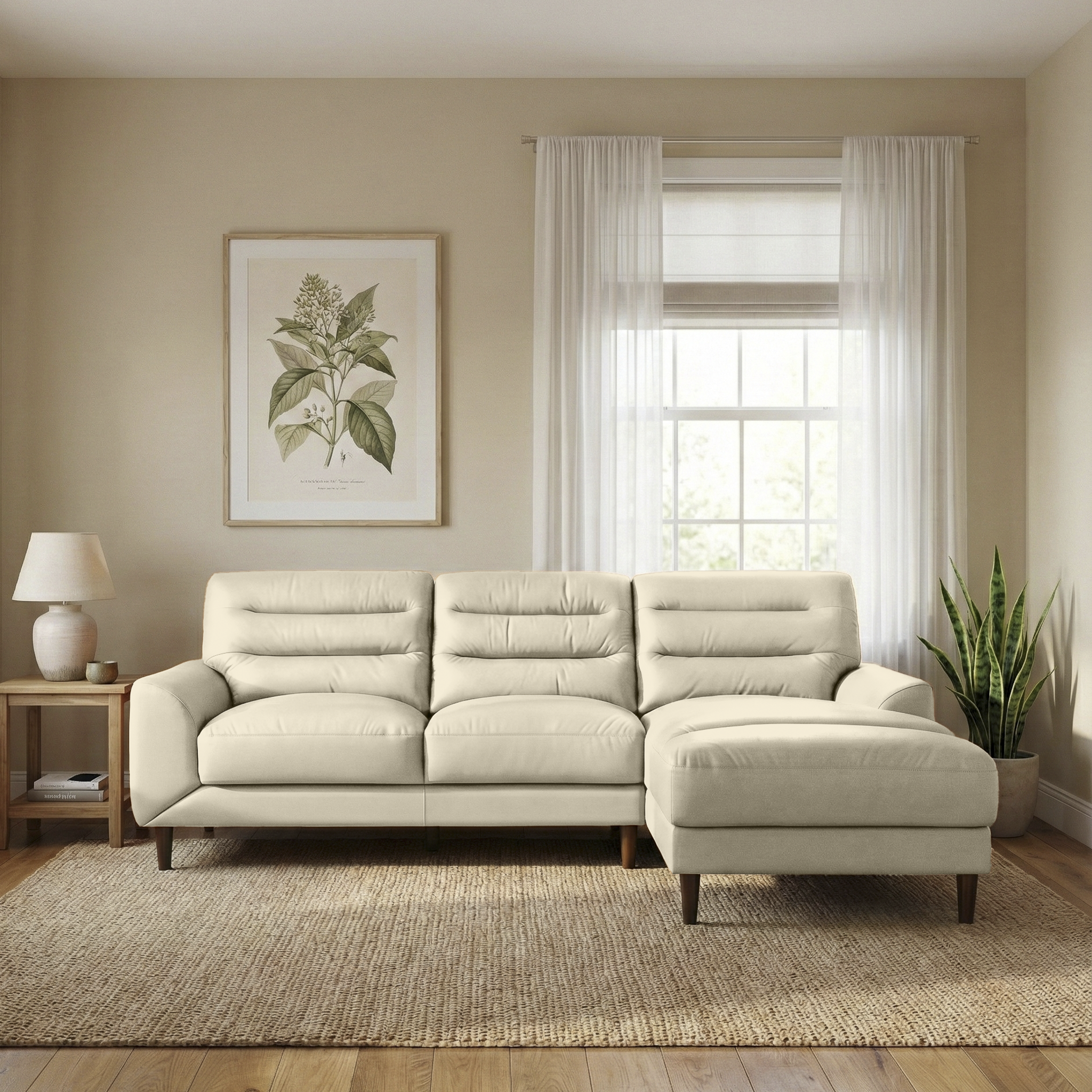 Claremont Top-Grain Leather Right Sectional Sofa