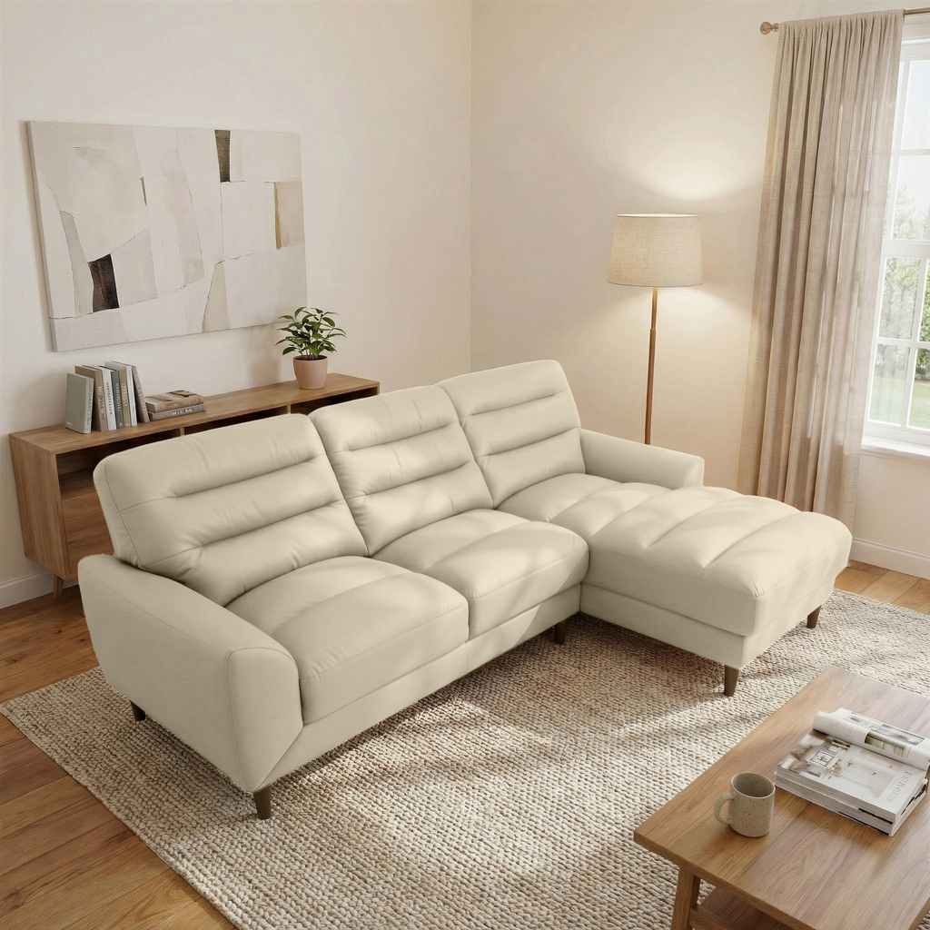 Claremont Top-Grain Leather Right Sectional Sofa