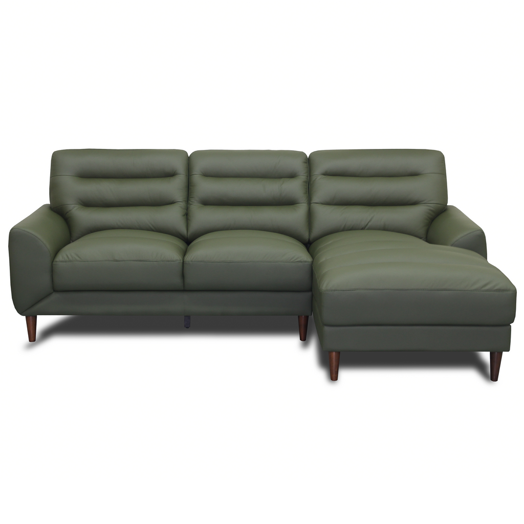 Claremont Top-Grain Leather Right Sectional Sofa