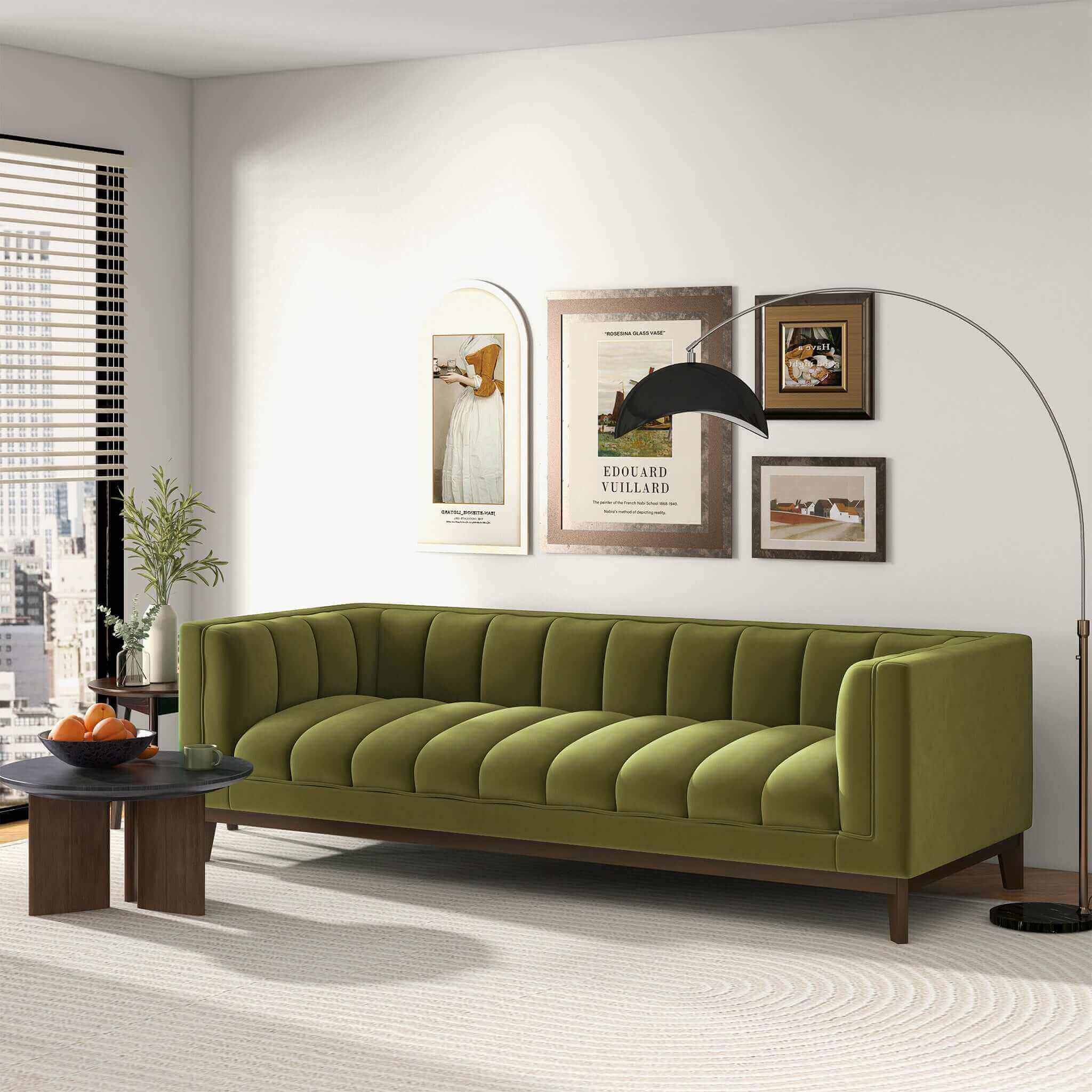 Greenpoint Velvet Sofa