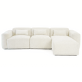 Havre 3-Piece Boucle Right-Facing Sectional Sofa
