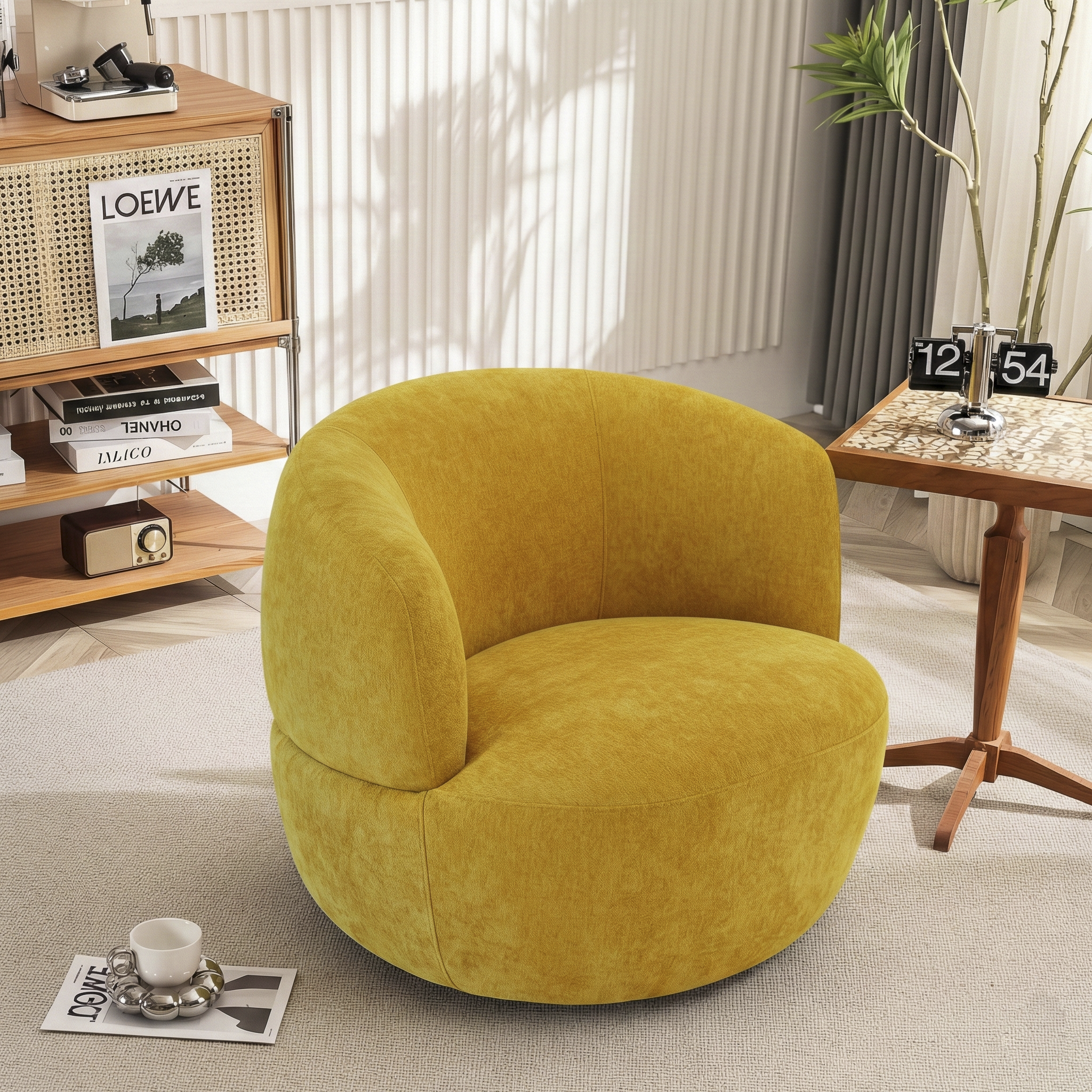 Tempe Chenille Swivel Chair