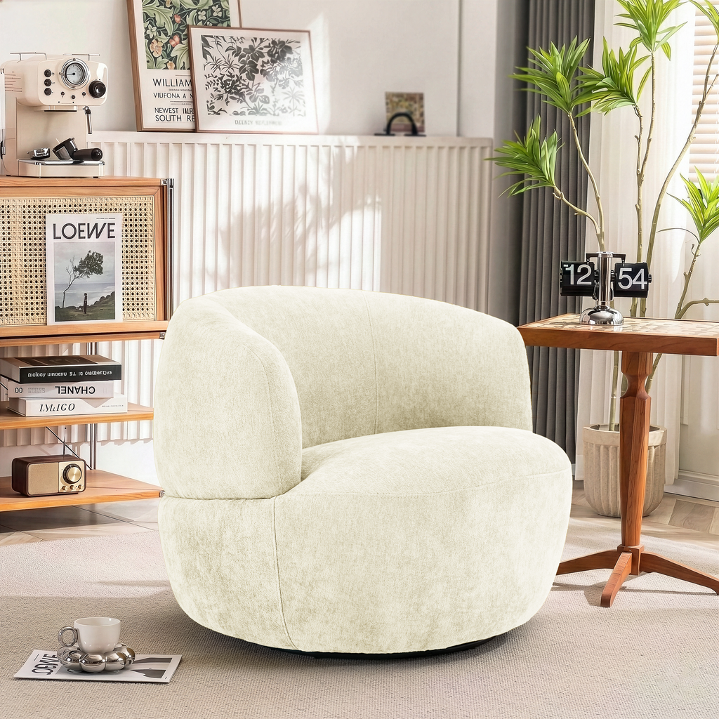 Tempe Chenille Swivel Chair