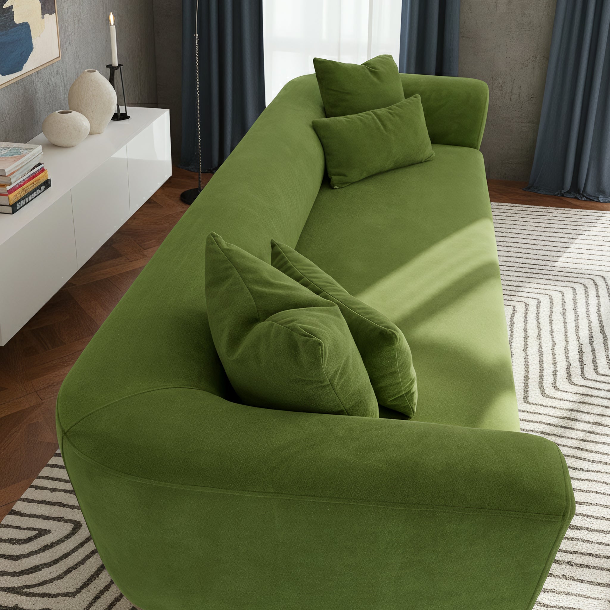 Tulsa Velvet Sofa